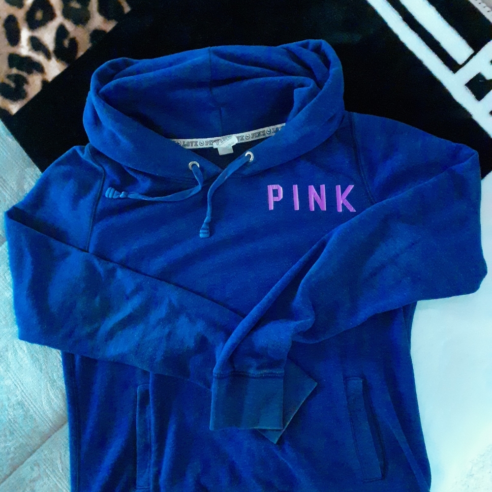 Purple pink pull over hoodie